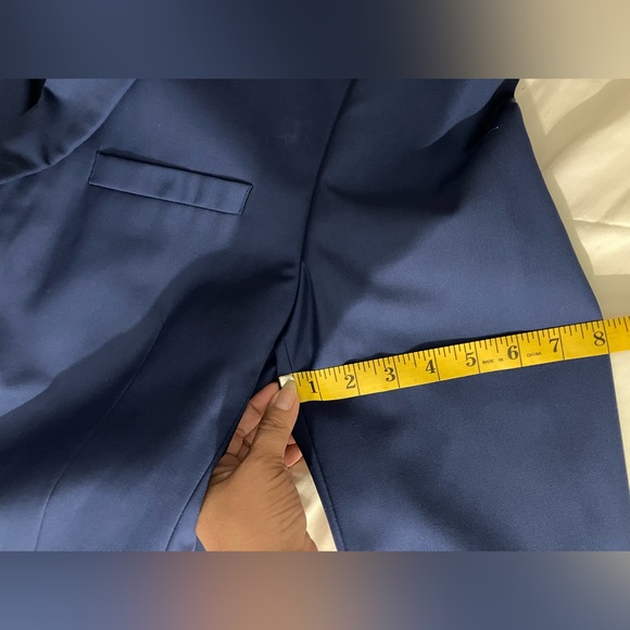 🆓 Tie .2 pcs 🎄CARAVELLI SOLID LIGHT navy blue color like new - Picture 14 of 17